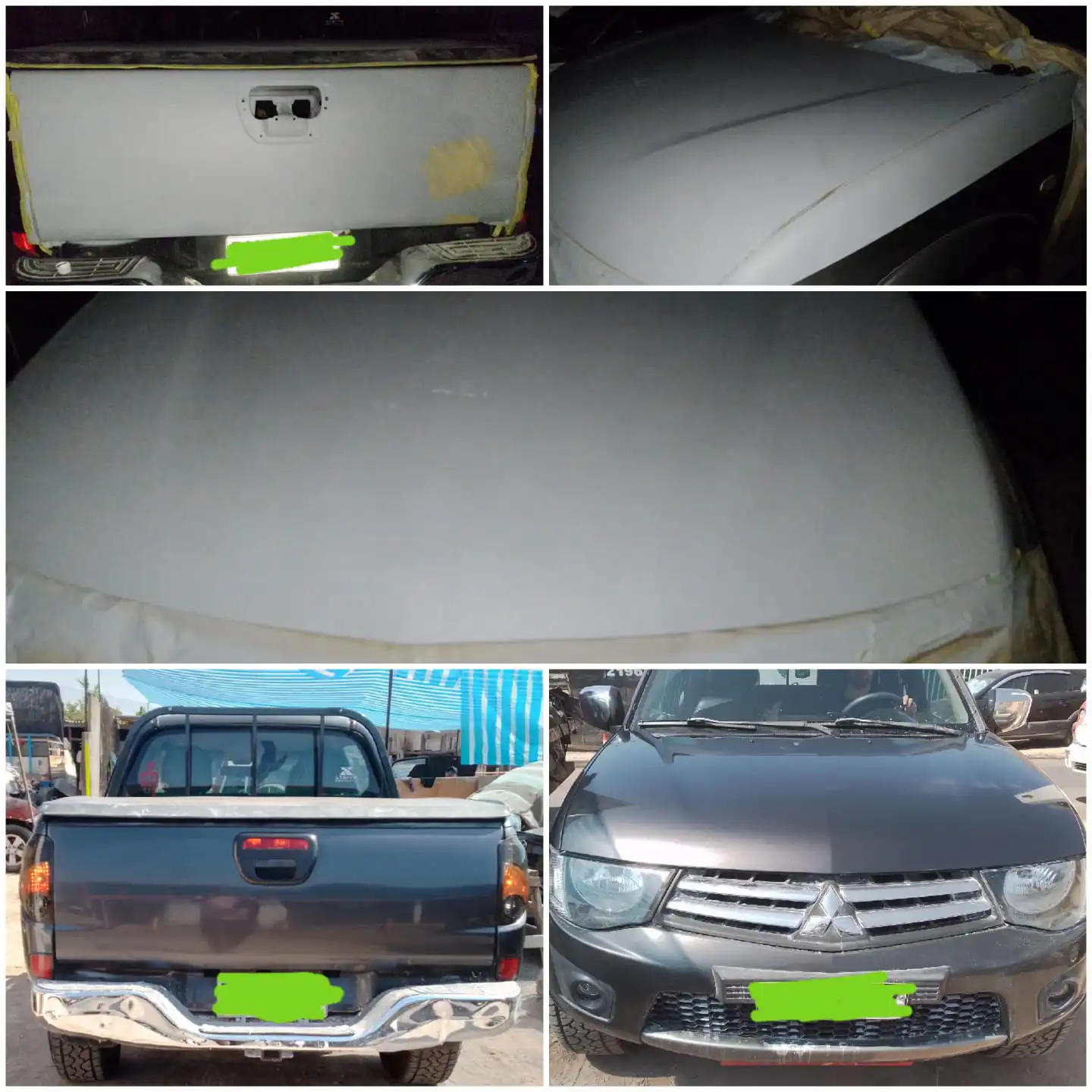 Reparación lacado y pintura para camioneta